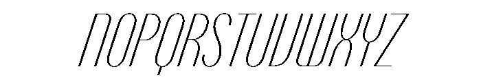 PPTalismanCompressed ThinItalic Instance Font UPPERCASE
