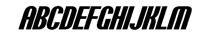 PPTalismanCondensed ExtraboldItalic Instance Font UPPERCASE