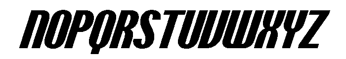 PPTalismanCondensed ExtraboldItalic Instance Font UPPERCASE
