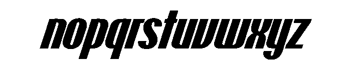PPTalismanCondensed ExtraboldItalic Instance Font LOWERCASE