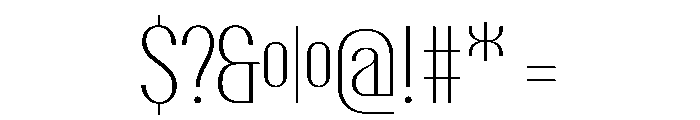 PPTalismanCondensed Extralight Instance Font OTHER CHARS