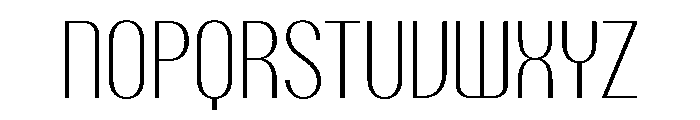 PPTalismanCondensed Extralight Instance Font UPPERCASE