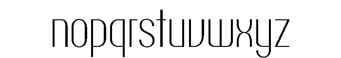 PPTalismanCondensed Extralight Instance Font LOWERCASE