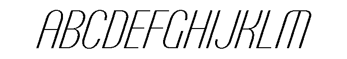 PPTalismanCondensed ExtralightItalic Instance Font UPPERCASE