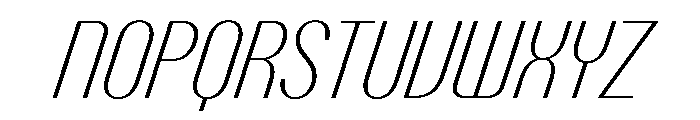 PPTalismanCondensed ExtralightItalic Instance Font UPPERCASE