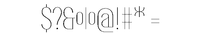 PPTalismanCondensed Hairline Instance Font OTHER CHARS