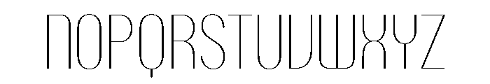 PPTalismanCondensed Hairline Instance Font UPPERCASE