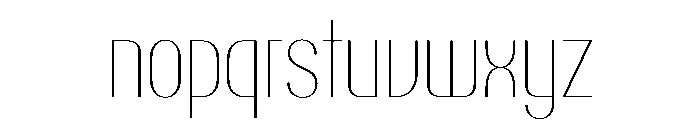 PPTalismanCondensed Hairline Instance Font LOWERCASE