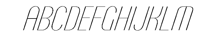 PPTalismanCondensed HairlineItalic Instance Font UPPERCASE