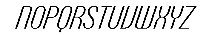 PPTalismanCondensed LightItalic Instance Font UPPERCASE
