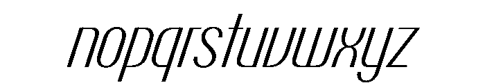 PPTalismanCondensed LightItalic Instance Font LOWERCASE
