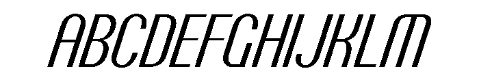 PPTalismanCondensed RegularItalic Instance Font UPPERCASE