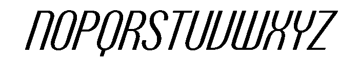 PPTalismanCondensed RegularItalic Instance Font UPPERCASE