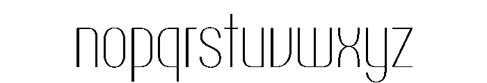 PPTalismanCondensed Thin Instance Font LOWERCASE