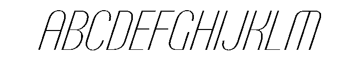 PPTalismanCondensed ThinItalic Instance Font UPPERCASE