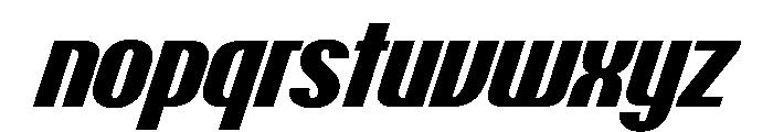 PPTalismanNarrow ExtraboldItalic Instance Font LOWERCASE