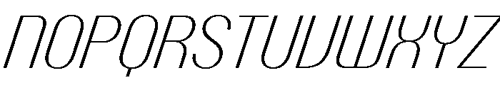 PPTalismanNarrow ExtralightItalic Instance Font UPPERCASE