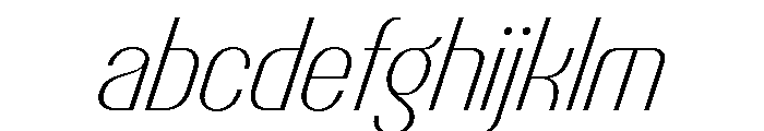 PPTalismanNarrow ExtralightItalic Instance FONT