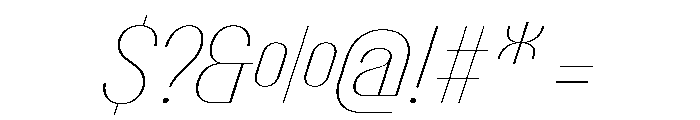 PPTalismanNarrow HairlineItalic Instance Font OTHER CHARS