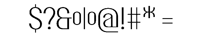 PPTalismanNarrow Light Instance Font OTHER CHARS