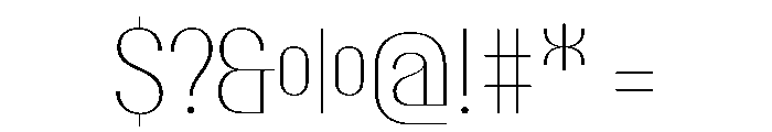 PPTalismanNarrow Thin Instance Font OTHER CHARS