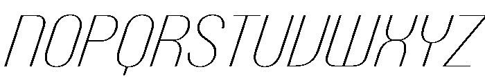 PPTalismanNarrow ThinItalic Instance Font UPPERCASE