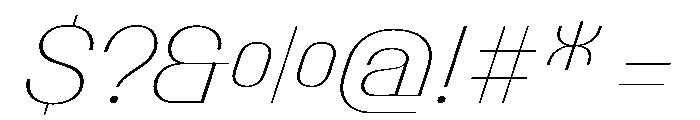 PPTalismanNormal ThinItalic Instance Font OTHER CHARS