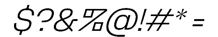 PPTelegraf LightSlanted Font OTHER CHARS