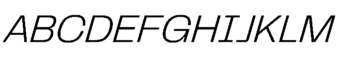 PPTelegraf LightSlanted Font UPPERCASE