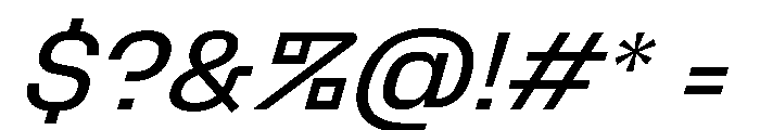 PPTelegraf MediumSlanted Font OTHER CHARS