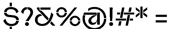 PPValveStencil Rg Font OTHER CHARS