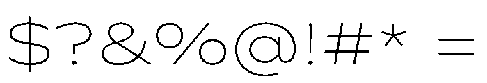 PPWatch Thin Instance Font OTHER CHARS