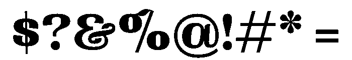 PPWoodland Heavy 8eb13cfe Font OTHER CHARS
