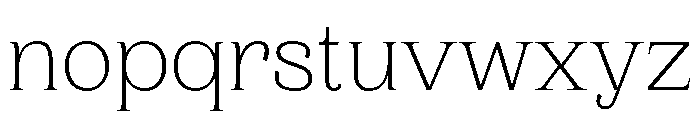 PPWoodland Ultralight 90a20115 Font LOWERCASE