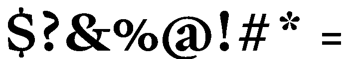PPWriter BoldText Instance Font OTHER CHARS