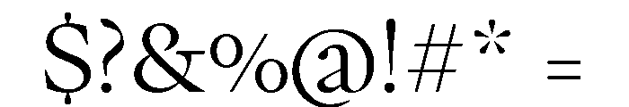 PPWriter Book Instance Font OTHER CHARS