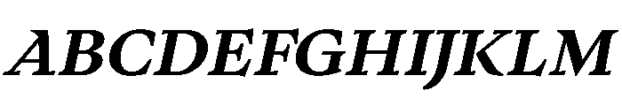 PPWriter ExtraBoldItalic Instance Font UPPERCASE