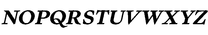 PPWriter ExtraBoldItalic Instance Font UPPERCASE