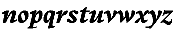 PPWriter ExtraBoldItalic Instance Font LOWERCASE