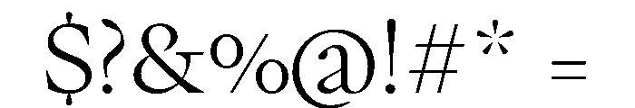 PPWriter Light Font OTHER CHARS