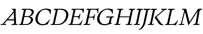 PPWriter LightItalic Instance Font UPPERCASE