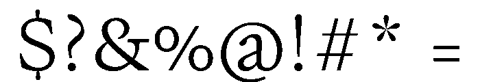 PPWriter LightText Instance Font OTHER CHARS