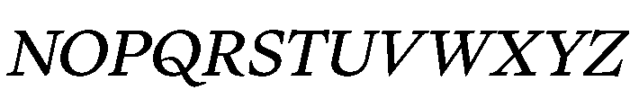 PPWriter MediumItalic Instance Font UPPERCASE