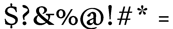 PPWriter MediumText Font OTHER CHARS