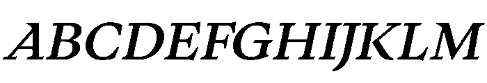 PPWriter SemiboldItalic Instance Font UPPERCASE
