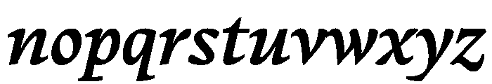 PPWriter SemiboldItalic Instance Font LOWERCASE