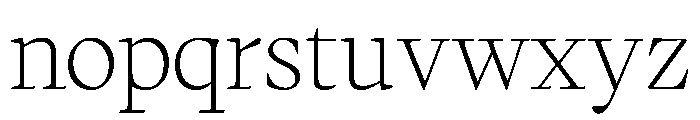 PPWriter Thin Instance Font LOWERCASE