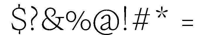PPWriter ThinText Instance Font OTHER CHARS