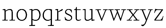 PPWriter ThinText Instance Font LOWERCASE