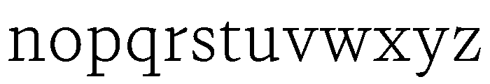 PPWriter UltralightText Instance Font LOWERCASE